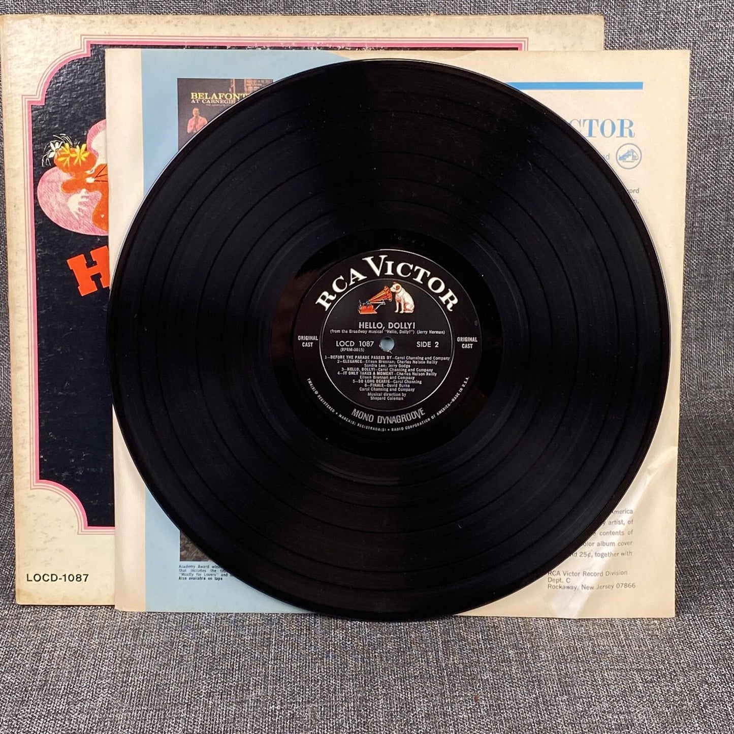 Hello Dolly LP Record Vinyl Carol Channing | Jerry Herman RCA Victor 1087
