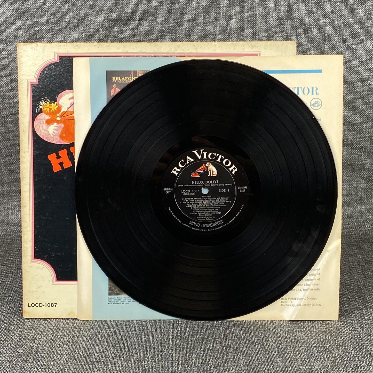Hello Dolly LP Record Vinyl Carol Channing | Jerry Herman RCA Victor 1087