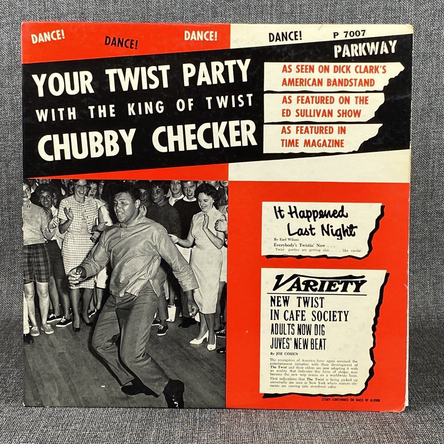 CHUBBY CHECKER  LP Your Twist Party 1960  Parkway Nono Vinyl