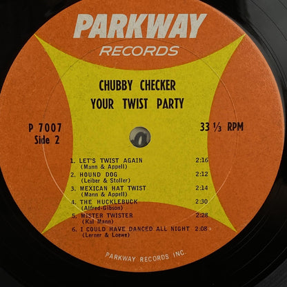 CHUBBY CHECKER  LP Your Twist Party 1960  Parkway Nono Vinyl