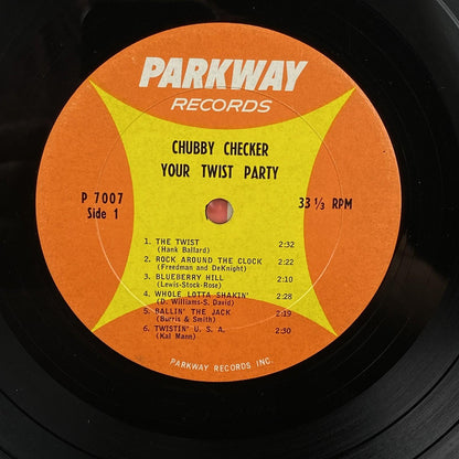 CHUBBY CHECKER  LP Your Twist Party 1960  Parkway Nono Vinyl