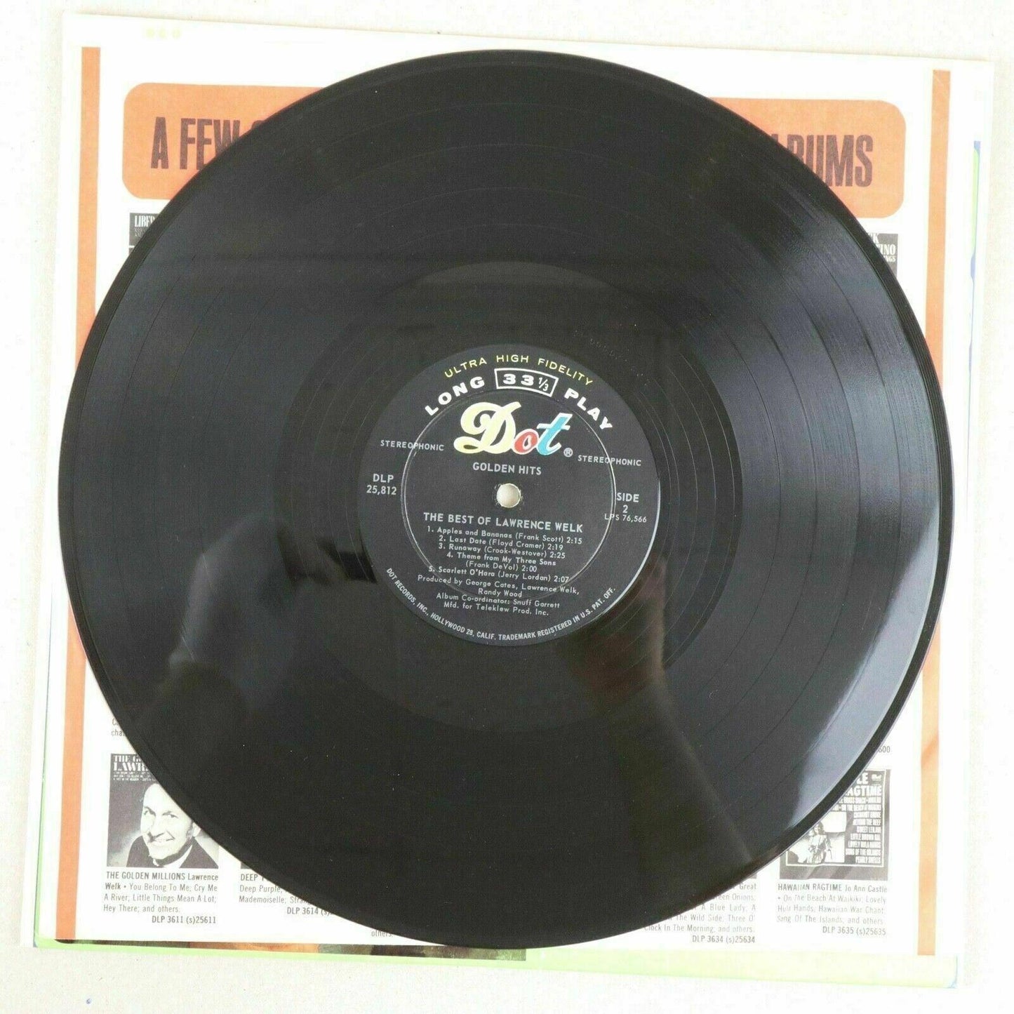 The Best of Lawrence Welk Vinyl Record LP Dot Golden Hits Stereo DLP 25812