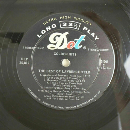 The Best of Lawrence Welk Vinyl Record LP Dot Golden Hits Stereo DLP 25812