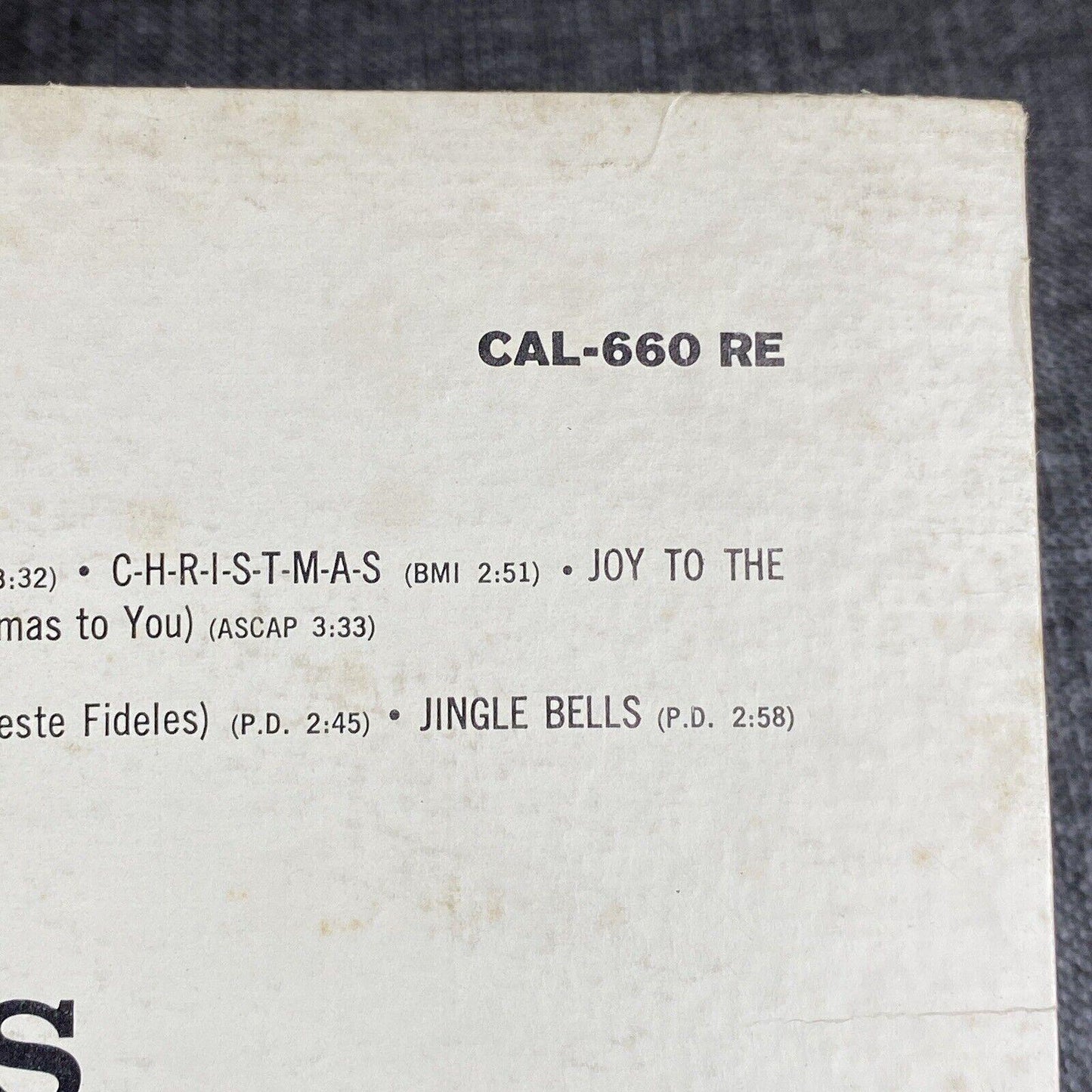 The Perry Como Christmas Album RCA Camden Vinyl LP CAL-660 RE