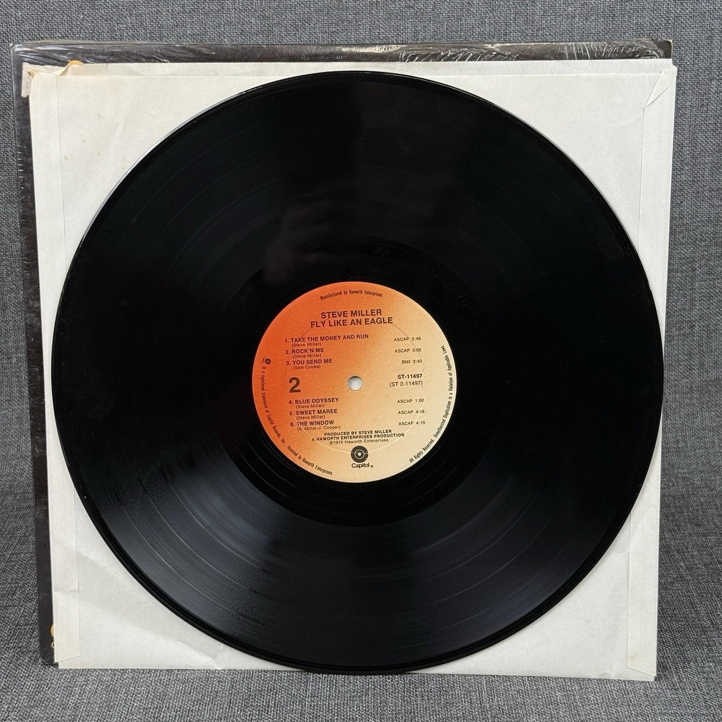 Steve Miller Band – Fly Like An Eagle - Capitol Records – ST-11497 - 1976 - VG