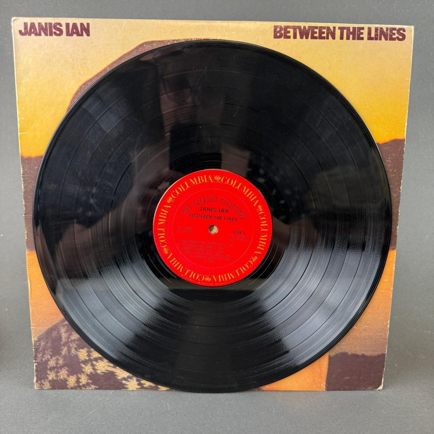 Janis Ian Between The Lines Vinyl Record LP 12" 1975 Columbia PC 33394 - GOOD