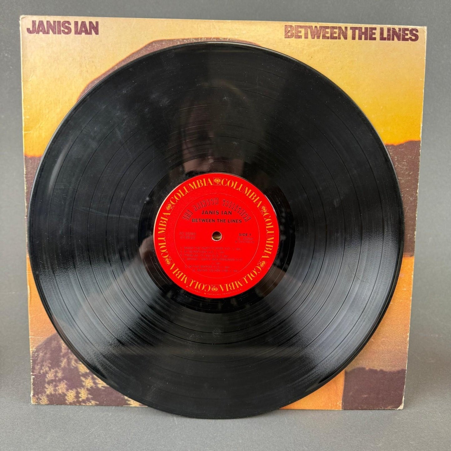 Janis Ian Between The Lines Vinyl Record LP 12" 1975 Columbia PC 33394 - GOOD