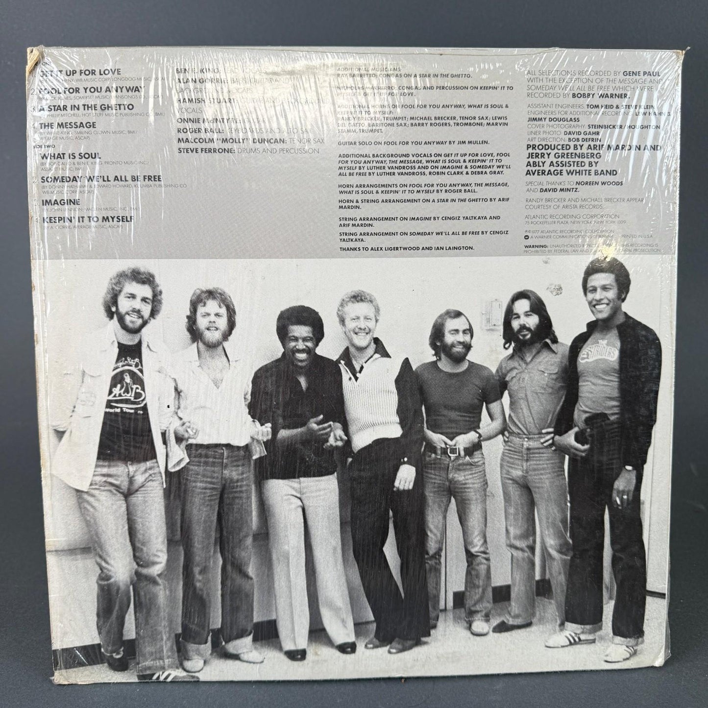Average White Band Ben E. King Benny and Us Vinyl LP 12" 1977 Atlantic - GOOD