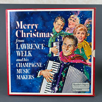 Lawrence Welk Merry Christmas 4 LP Vinyl Record Box Set Readers Digest RD4-07-A