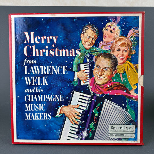 Lawrence Welk Merry Christmas 4 LP Vinyl Record Box Set Readers Digest RD4-07-A