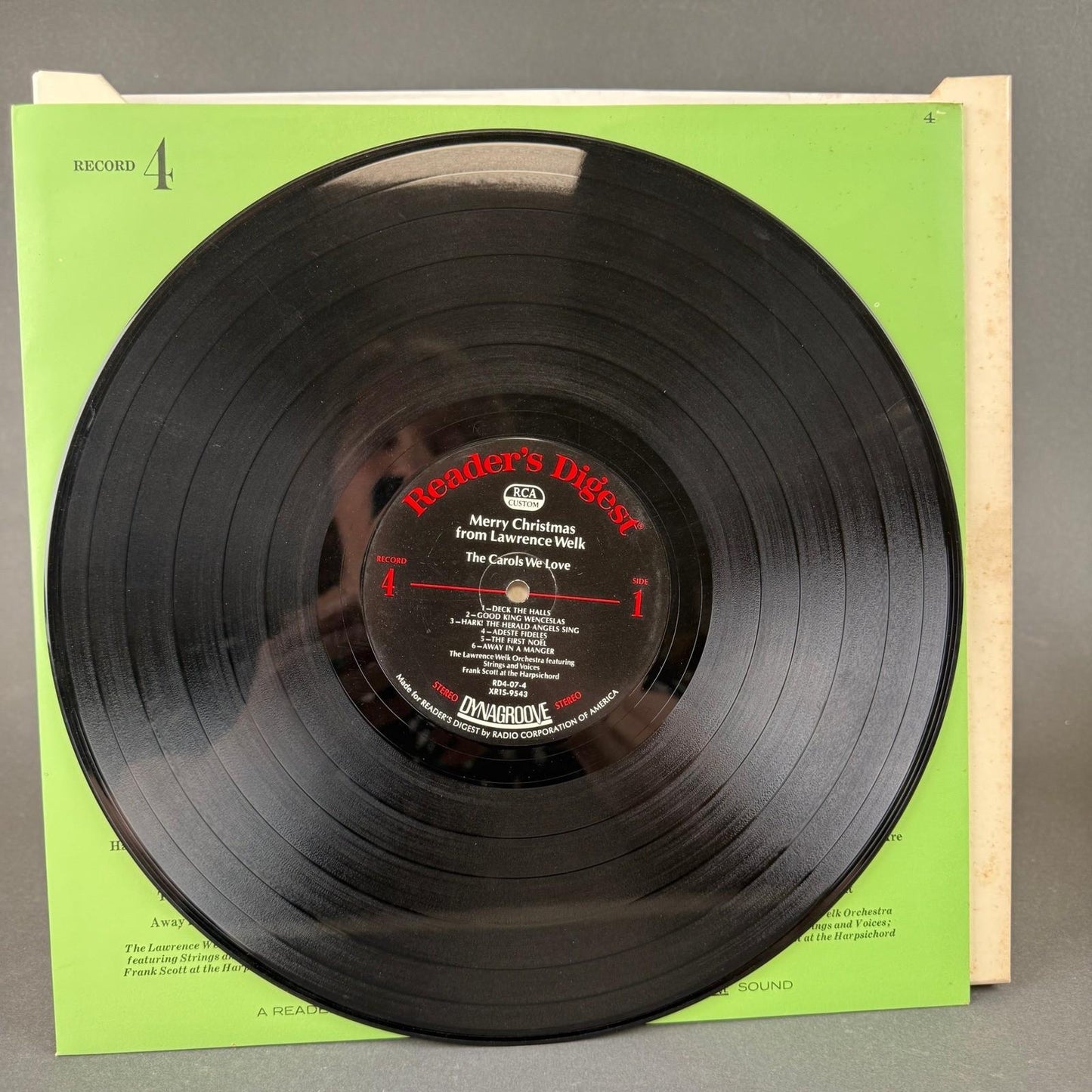 Lawrence Welk Merry Christmas 4 LP Vinyl Record Box Set Readers Digest RD4-07-A