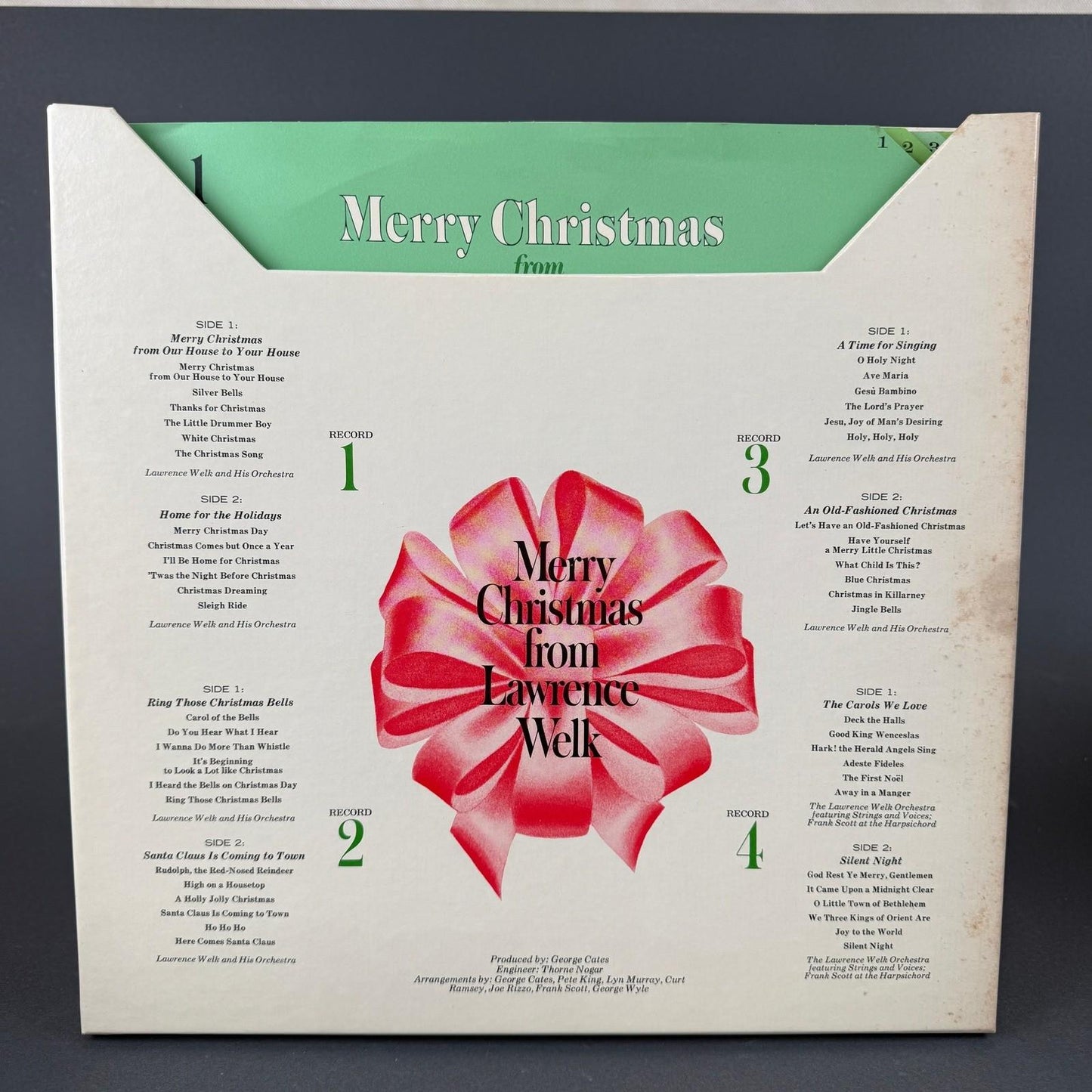 Lawrence Welk Merry Christmas 4 LP Vinyl Record Box Set Readers Digest RD4-07-A