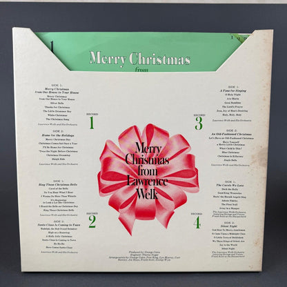 Lawrence Welk Merry Christmas 4 LP Vinyl Record Box Set Readers Digest RD4-07-A