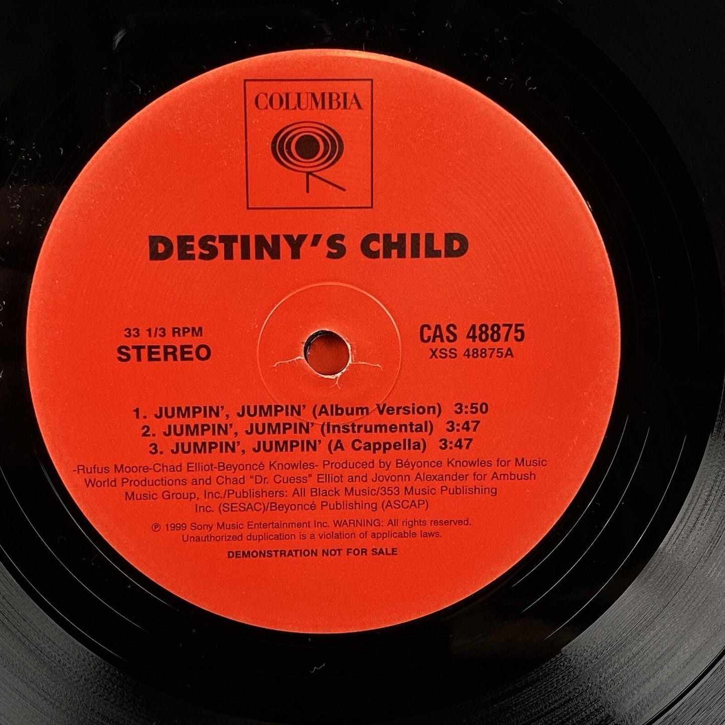 2 LP Destiny's Child Bills Bills Bills Remix Vinyl Record Red Sleeve 1999