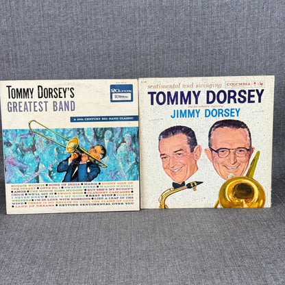 Tommy Dorsey's Greatest Band & Sentimental Swinging Vinyl Records 3 LPs