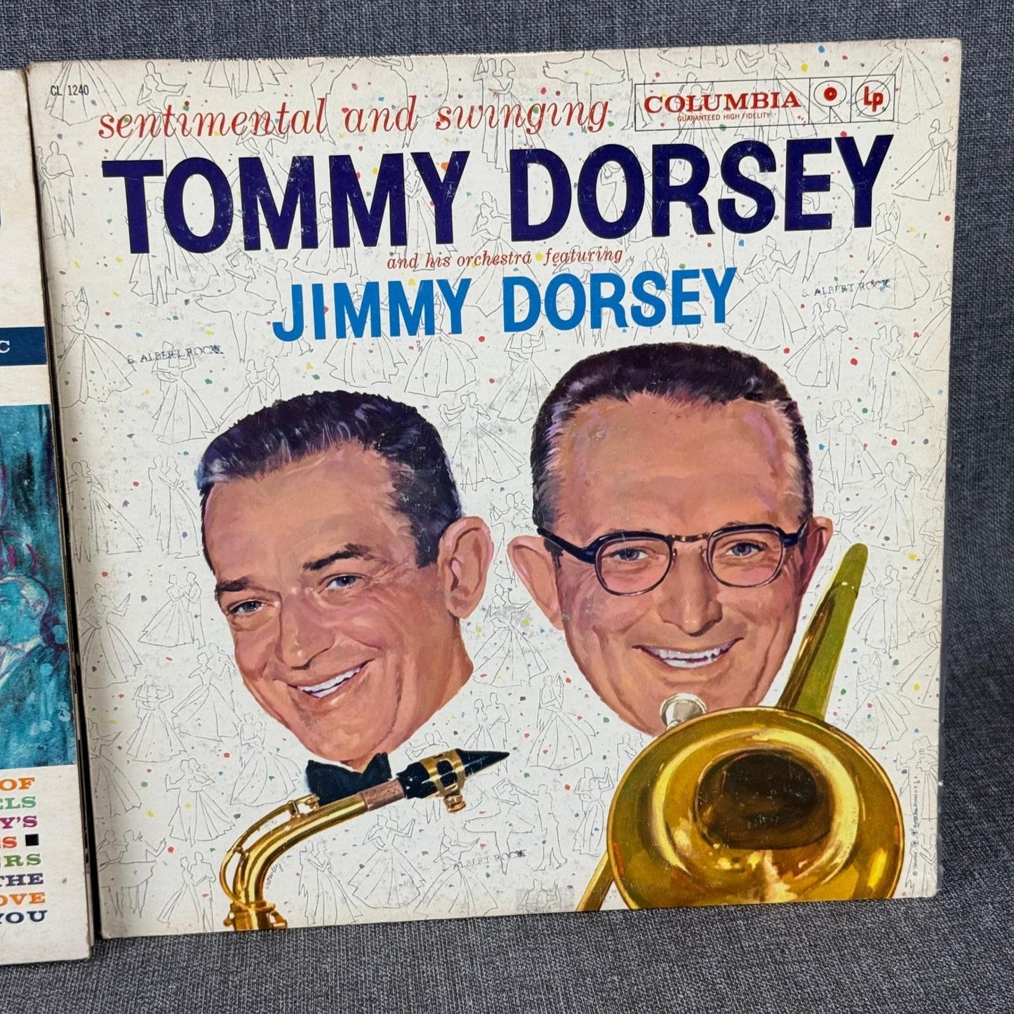 Tommy Dorsey's Greatest Band & Sentimental Swinging Vinyl Records 3 LPs