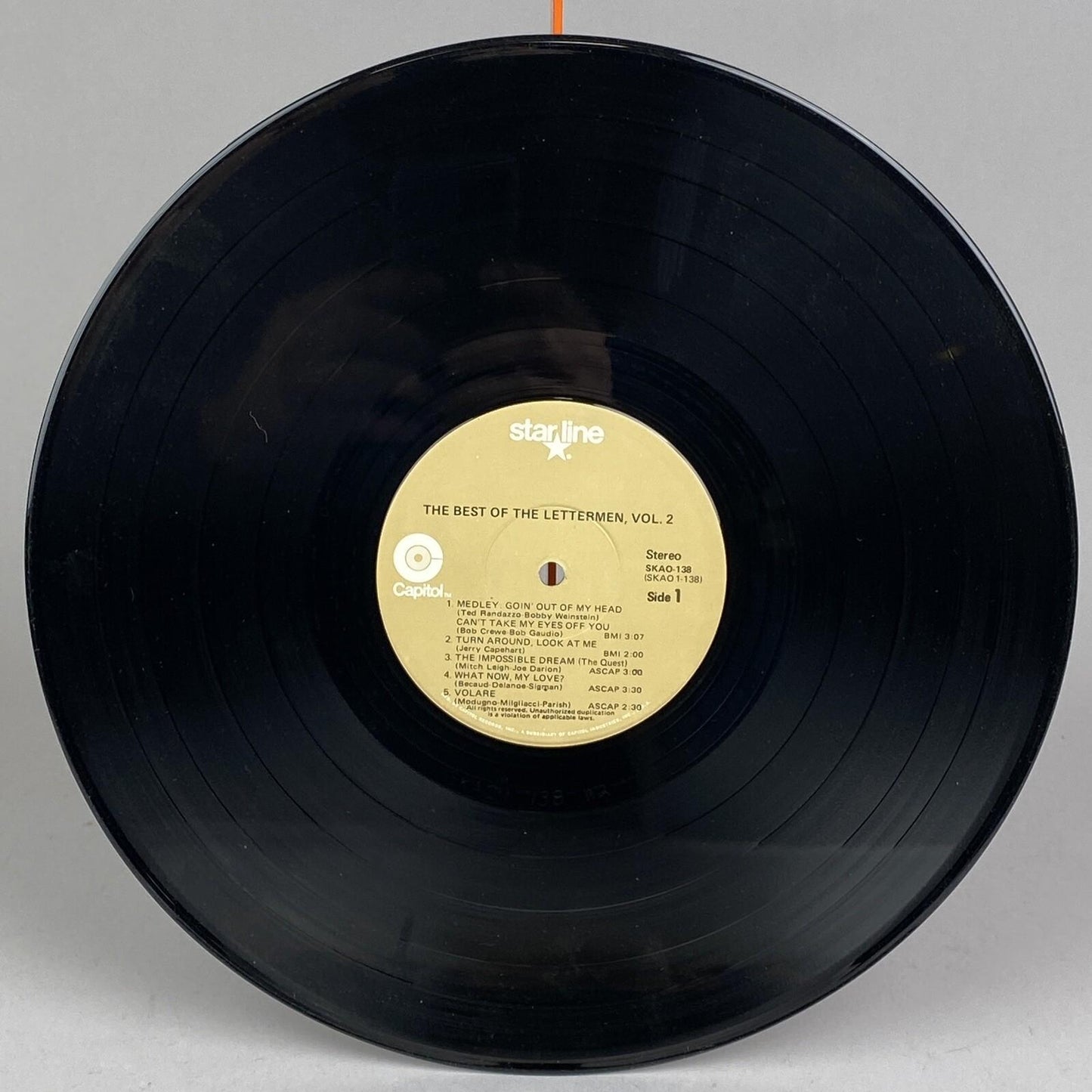The Lettermen Best Of Vol. 2 Vinyl Record Album Capitol Starline SKAO 138