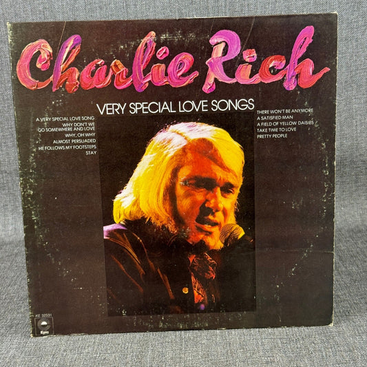 Charlie Rich Very Special Love Songs Vinyl Record LP Epic KE 32531