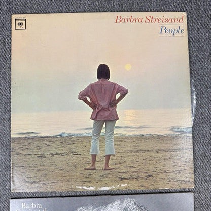 Lot of 2 Barbra Streisand - People / Greatest Hits LP Vinyl Records -NEAR MINT
