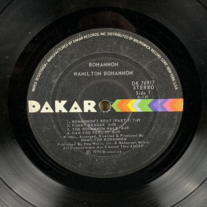 Hamilton Bohannon Dakar LP Vinyl Record 1975