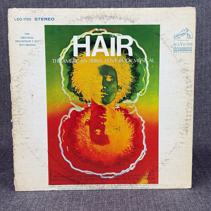 Hair American Tribal Love Rock Musical LP Vinyl Record Album- VERY GOOD