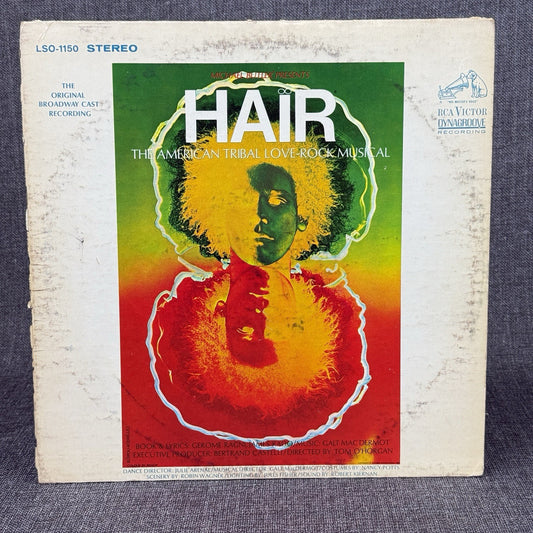 Hair American Tribal Love Rock Musical LP Vinyl Record Album- VERY GOOD
