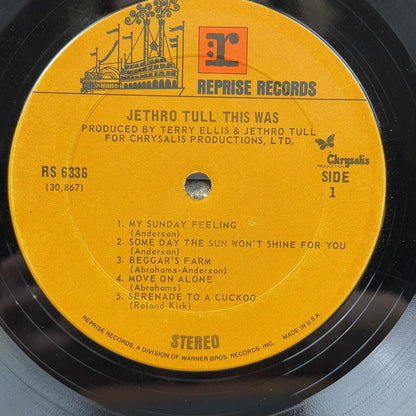 Jethro Tull This Was Vinyl Record by Reprise Records