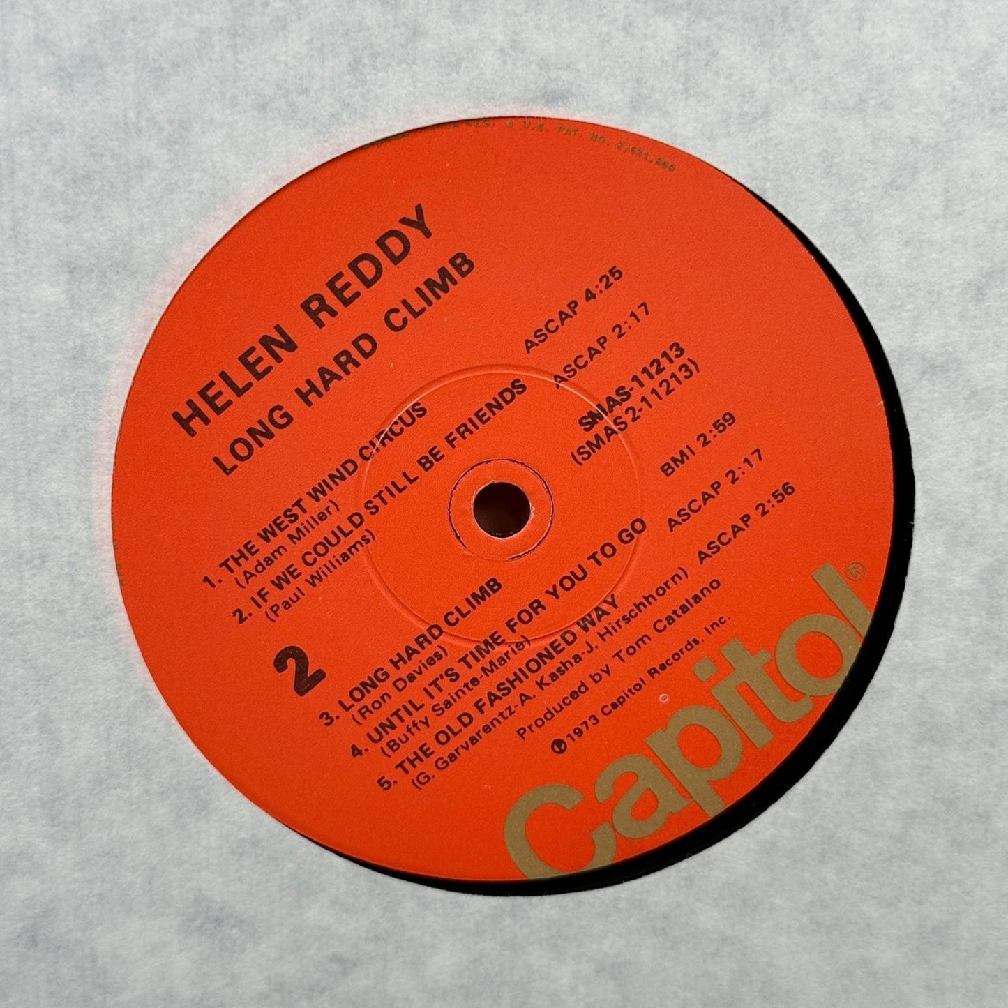 Helen Reddy Long Hard Climb Vinyl Record LP 1973 Capitol SMAS-11213 -NEAR MINT