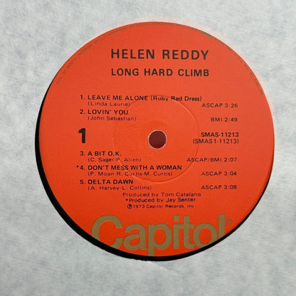 Helen Reddy Long Hard Climb Vinyl Record LP 1973 Capitol SMAS-11213 -NEAR MINT