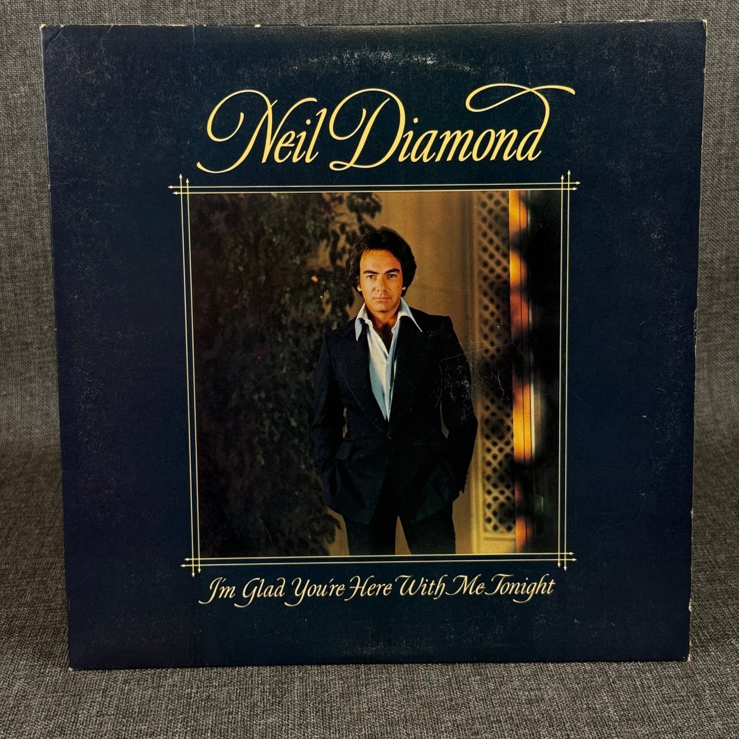 Neil Diamond I'm Glad You're Here With Me Tonight Vinyl Record LP 1977 - EX