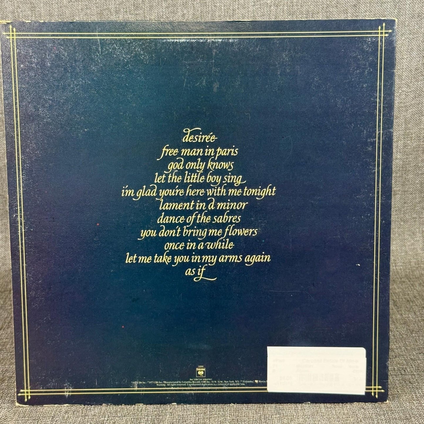 Neil Diamond I'm Glad You're Here With Me Tonight Vinyl Record LP 1977 - EX