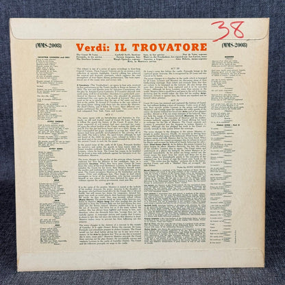 Il Trovatore VERDI Opera Society Netherlands Philharmonic Orchestra Record