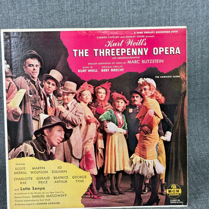 Kurt Weill's The Threepenny Opera Vinyl Record Album MGM E3121 - NEAR MINT
