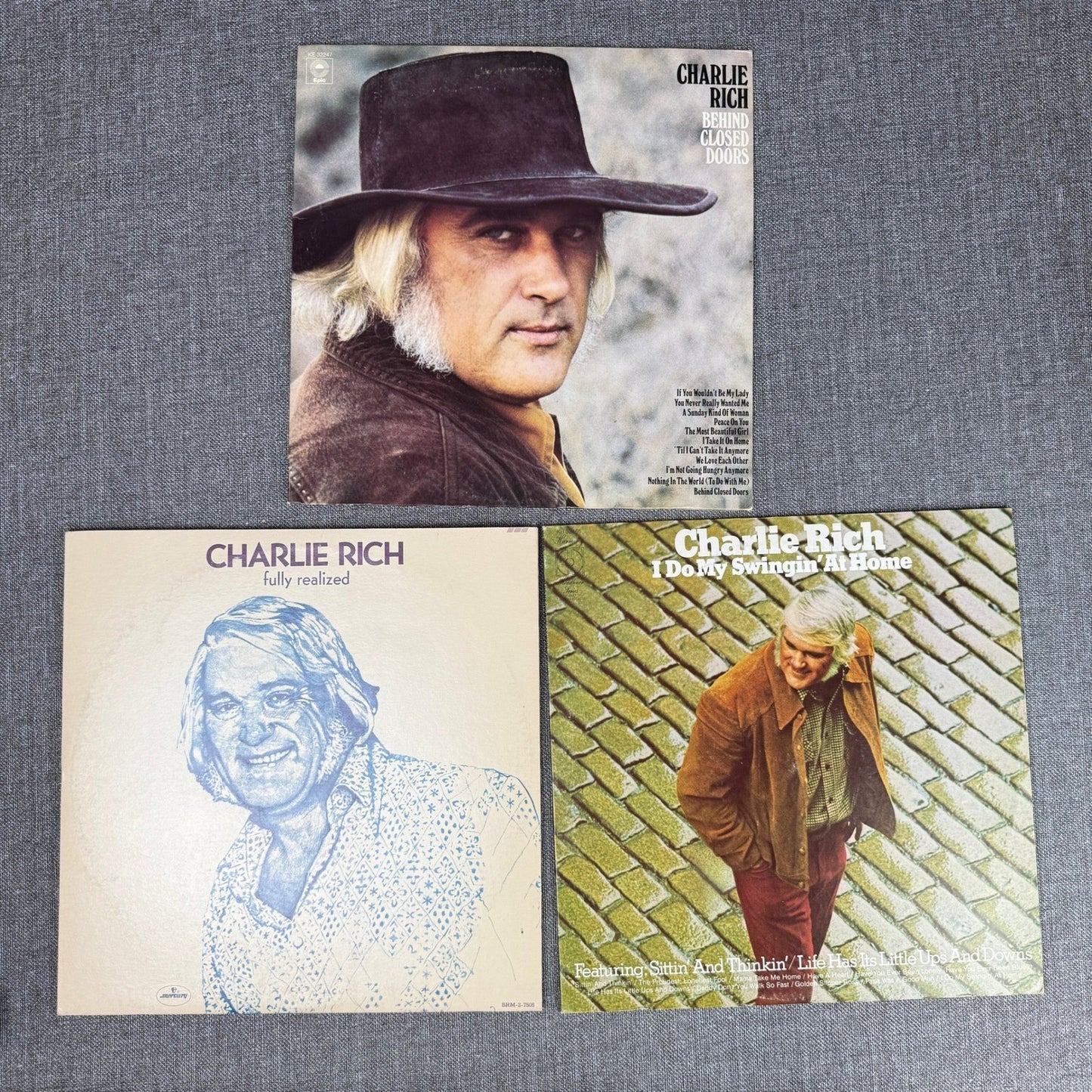 Charlie Rich Vinyl Record Lot of 4 Behind Closed Doors Fully Realized Swingin'