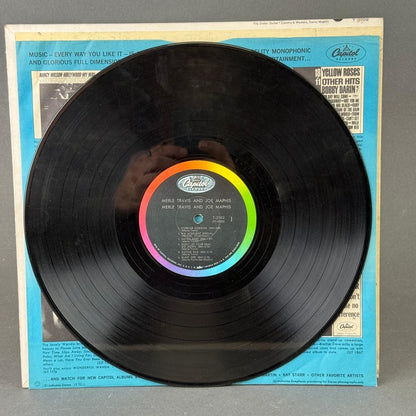 Merle Travis Joe Maphis Vinyl Record LP 12" Country Mono T-2102 Excellent