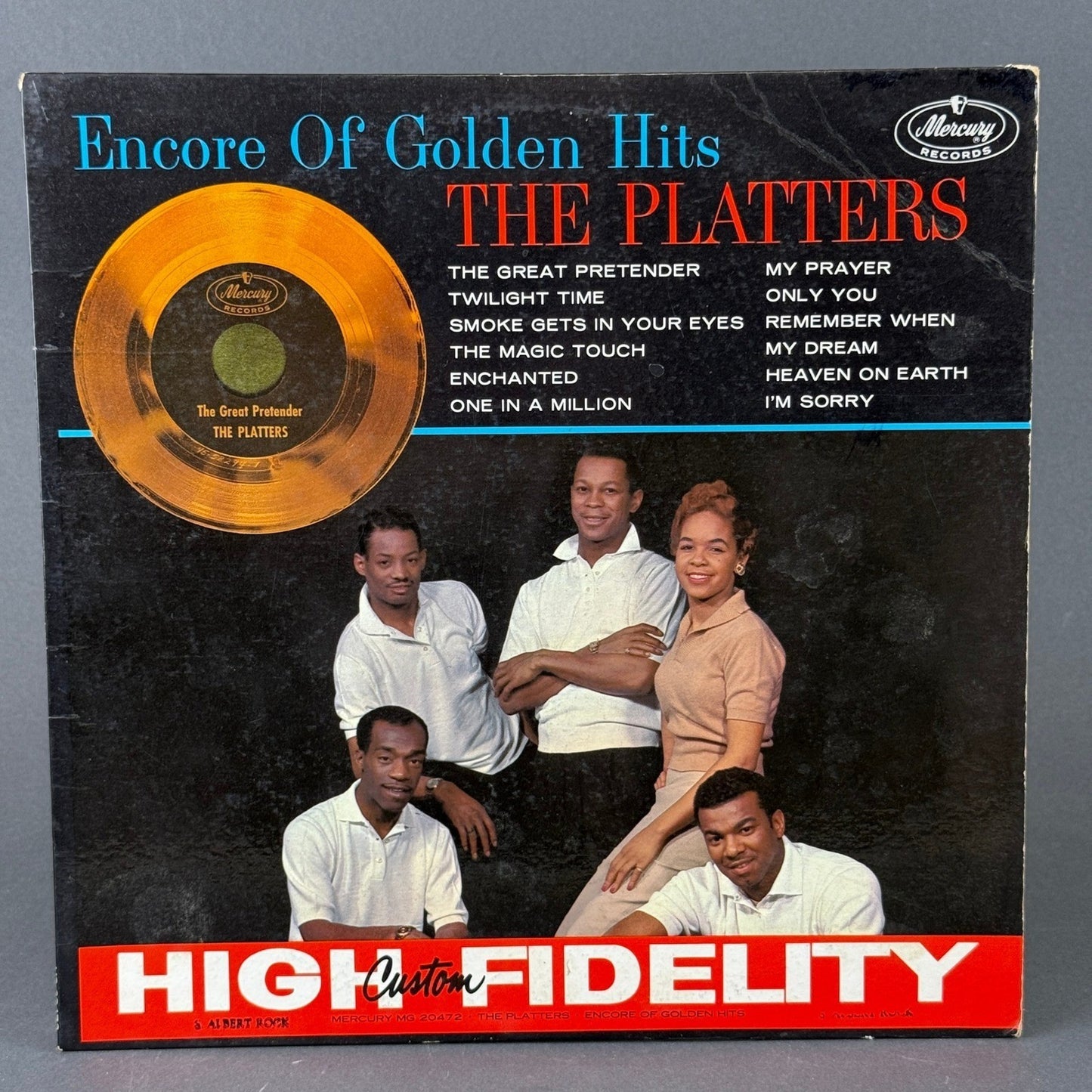 The Platters Encore Of Golden Hits Vinyl LP 12" Black EX MG-20472 Mercury