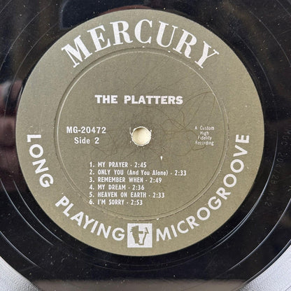 The Platters Encore Of Golden Hits Vinyl LP 12" Black EX MG-20472 Mercury