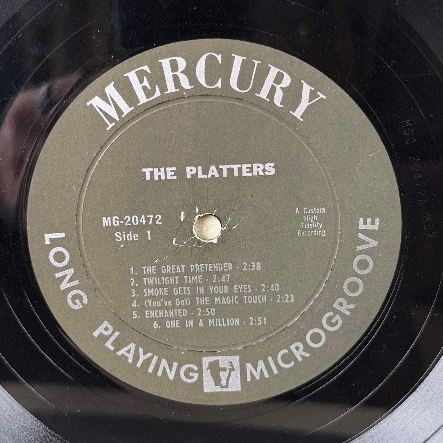 The Platters Encore Of Golden Hits Vinyl LP 12" Black EX MG-20472 Mercury