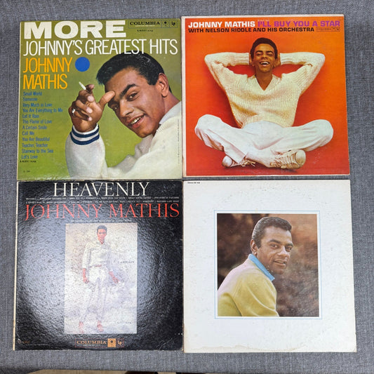 Lot of 4 Johnny Mathis Vinyl Records