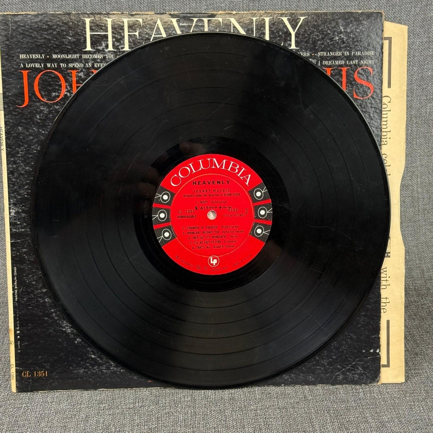 Lot of 4 Johnny Mathis Vinyl Records