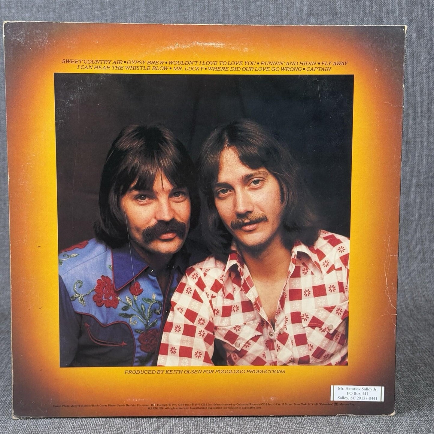 Fools Gold Mr. Lucky LP Vinyl Record 1977 CBS inc