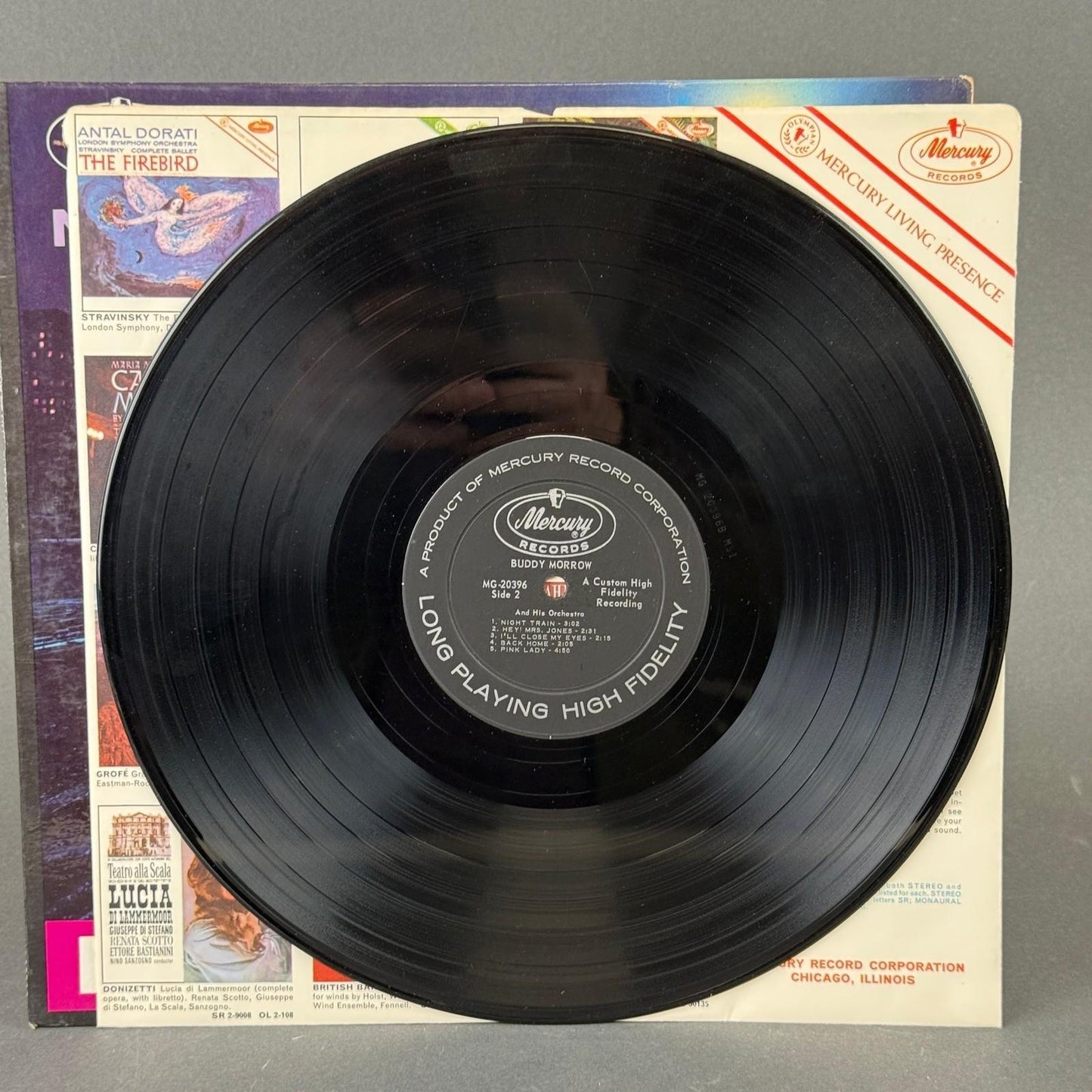 Mercury Night Train Vinyl LP Buddy Morrow Orchestra MG-20396 Jazz Big Band - EXC