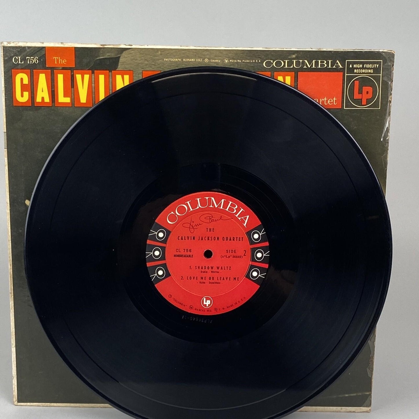 The Calvin Jackson Quartet Self Titled Vinyl Columbia Records Six Eye (6 Eye)
