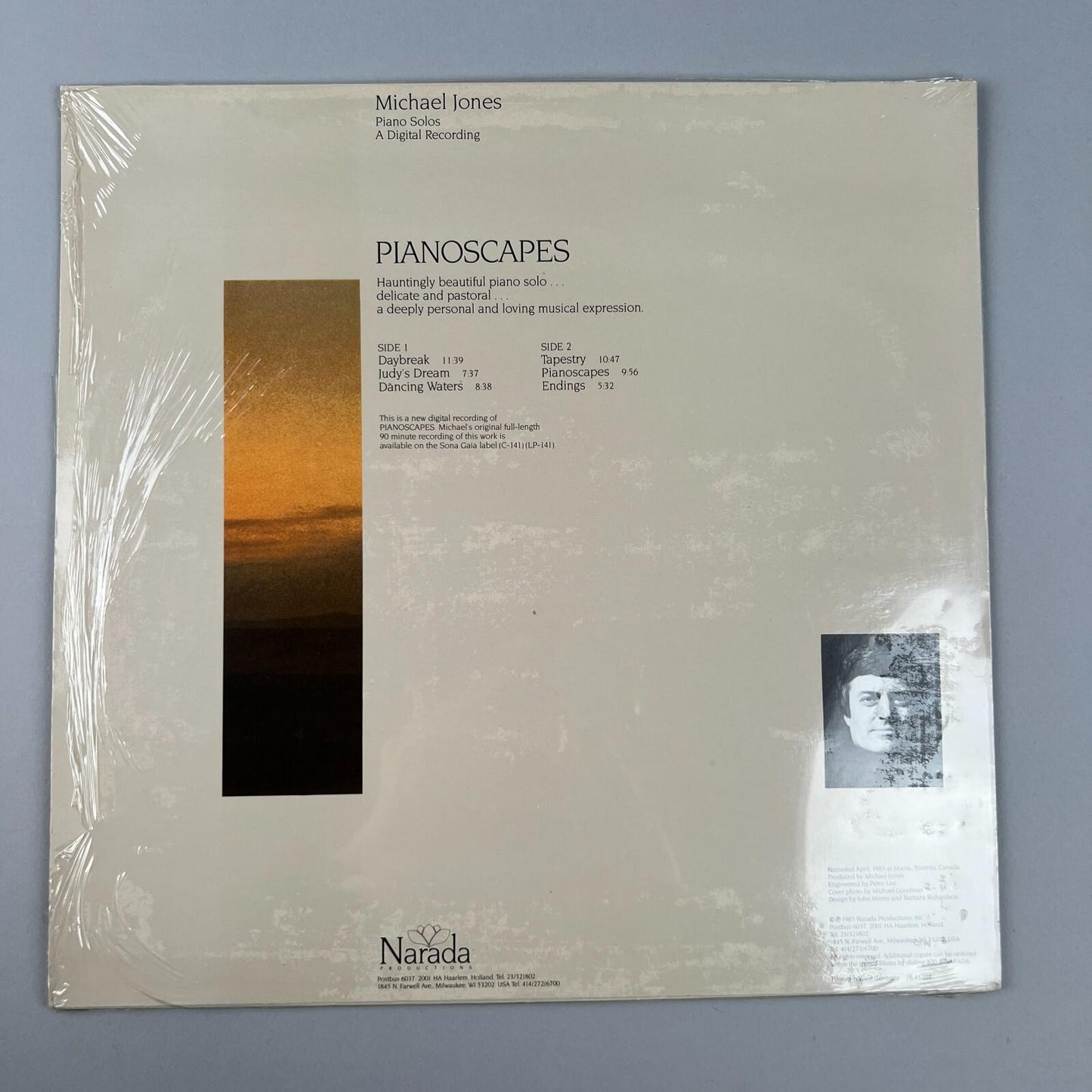 Michael Jones - Pianoscapes Vinyl Record, Near Mint Condition