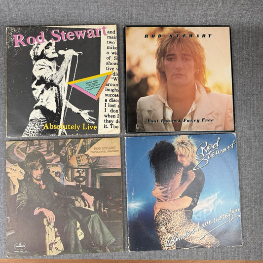 Rod Stewart Lot of 4 Vinyl Records