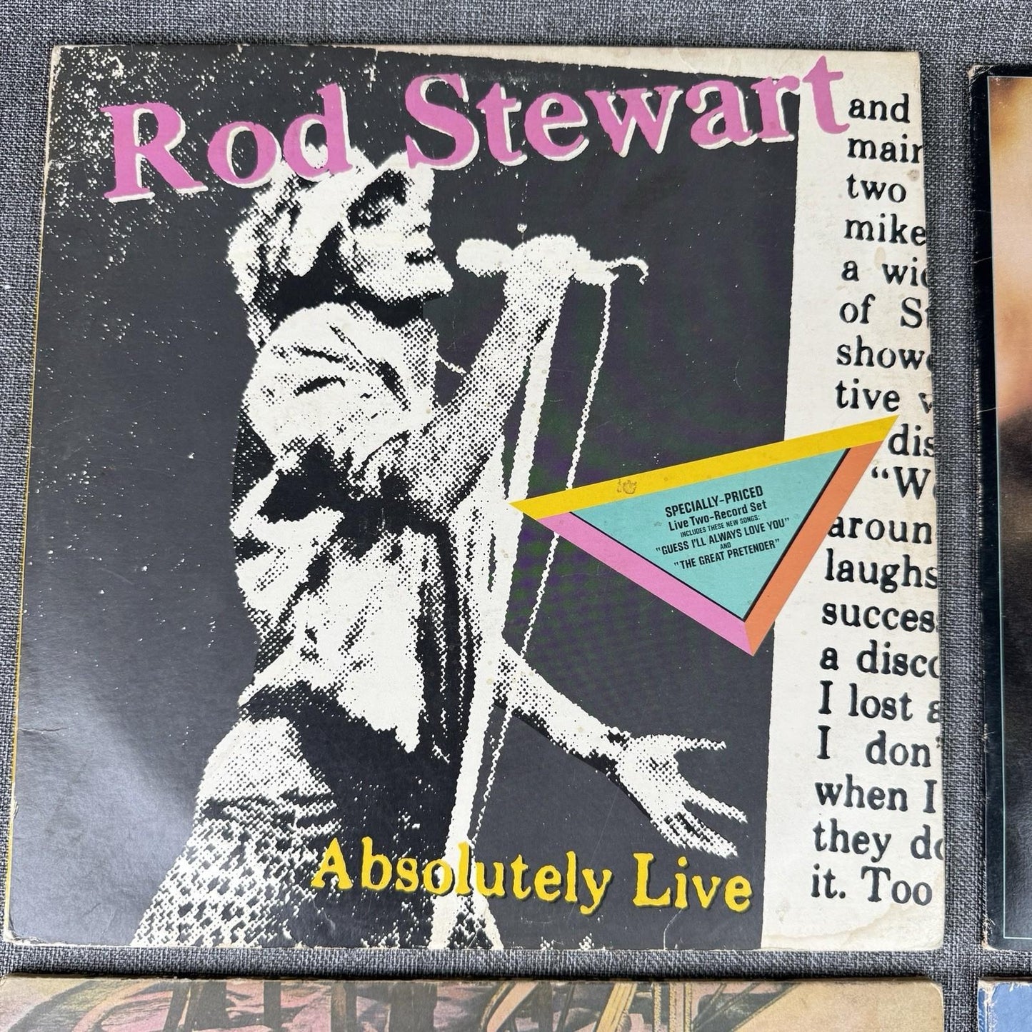 Rod Stewart Lot of 4 Vinyl Records