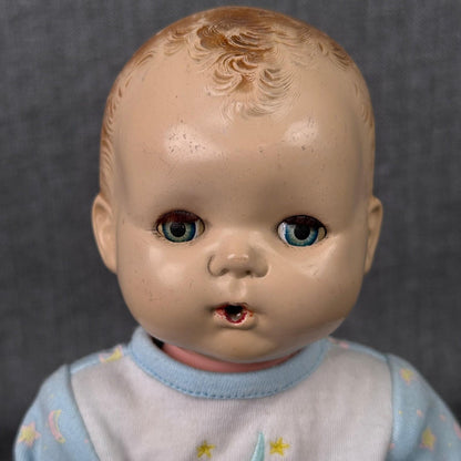 Lot of 2 Vintage Ideal Baby Doll Heads on Replacement Bodies