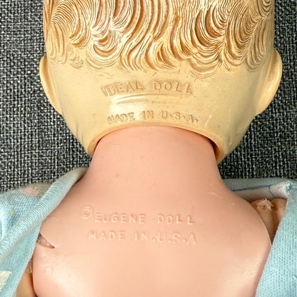 Lot of 2 Vintage Ideal Baby Doll Heads on Replacement Bodies