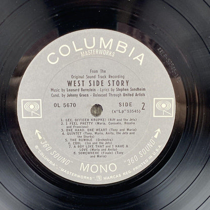 West Side Story Musical Natalie Wood Columbia Masterworks Vinyl Record