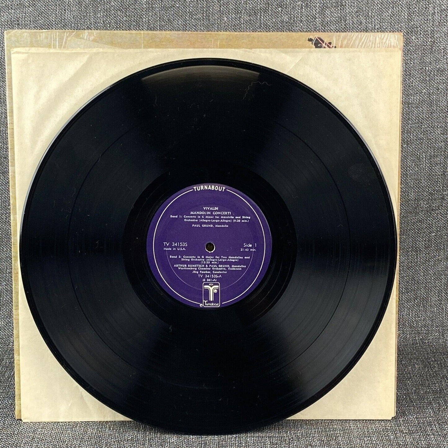 Vivaldi Lute and Mandolin Concerti Vinyl LP Record